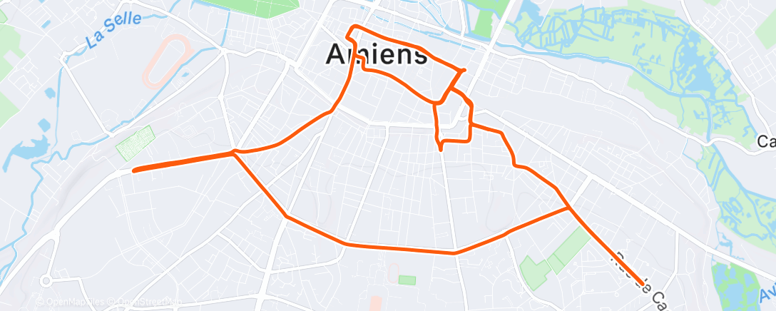 Map of the activity, Morning Ride