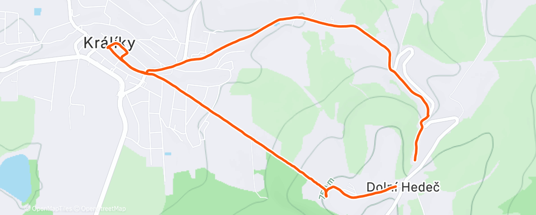 Карта физической активности (Do pekárny 🥖)