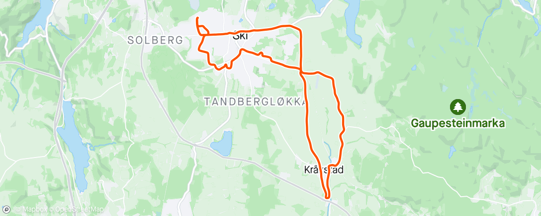 Map of the activity, Halvmaraton i allslags sommervær 🌞🌧️🌩️