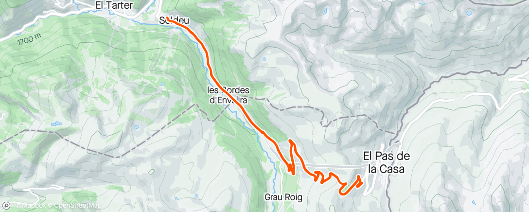 Map of the activity, Andorra 18