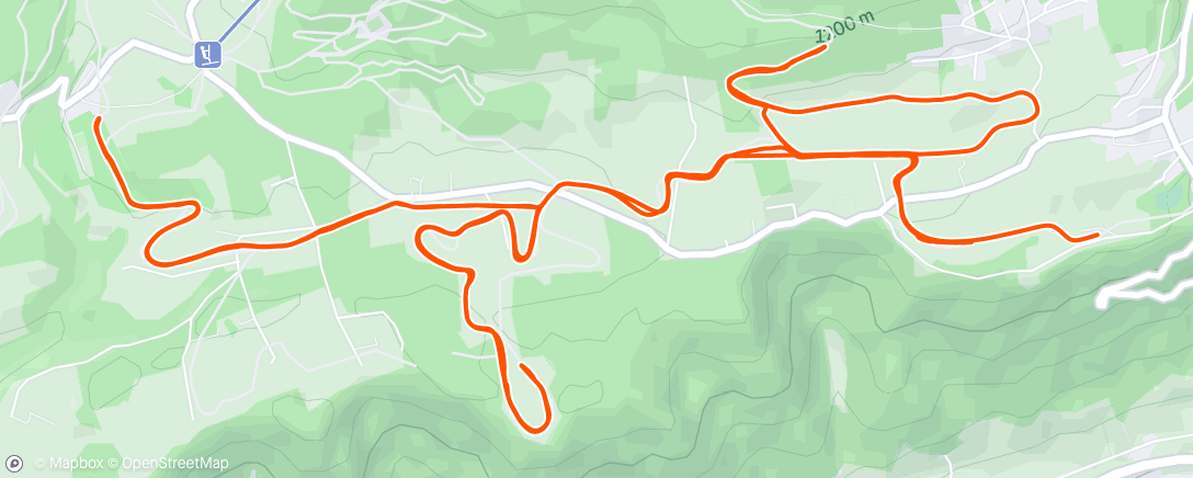 Map of the activity, Afternoon Nordic Ski