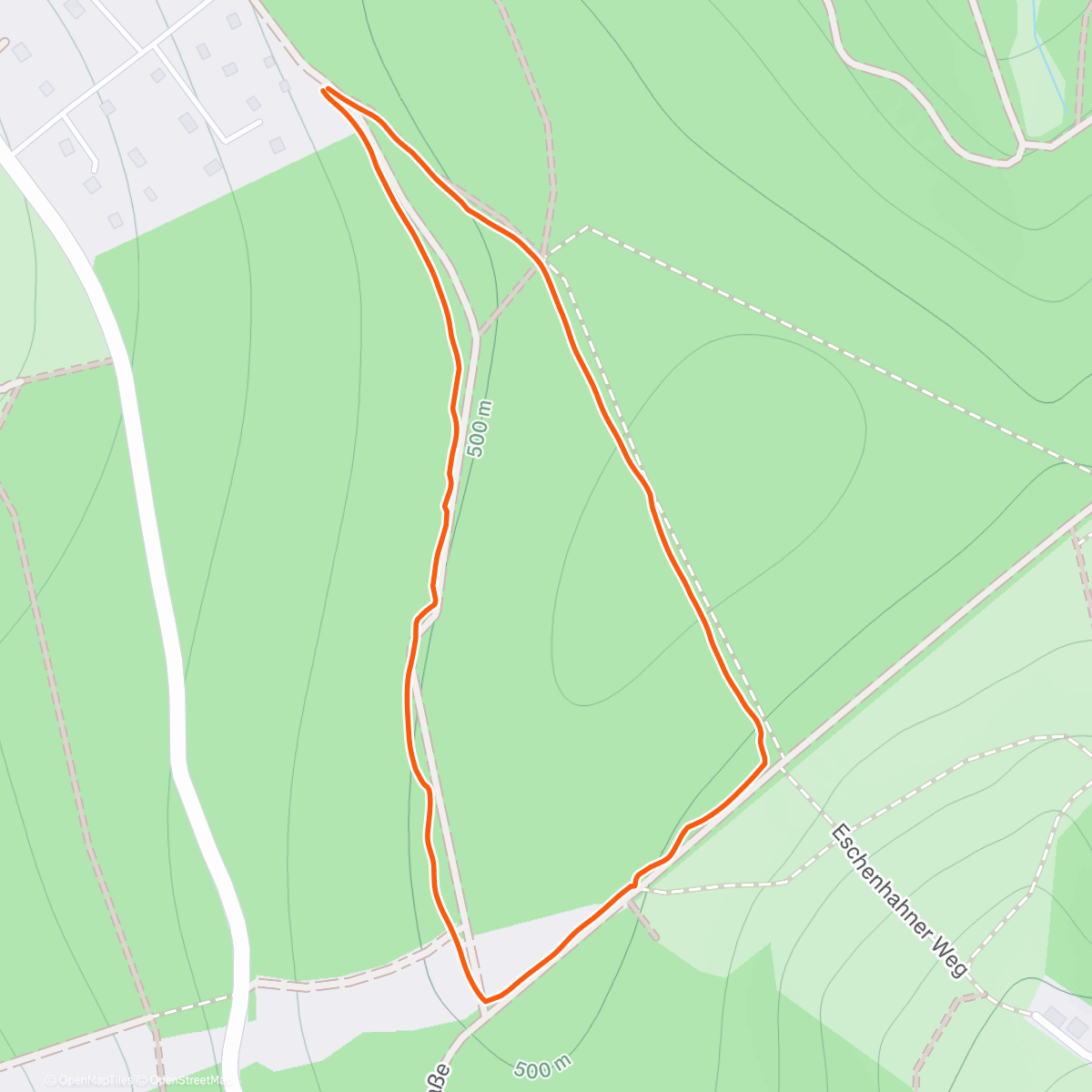 Map of the activity, Gasthund Runde