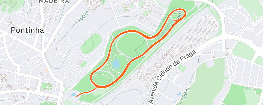 Map of the activity, Lunch Run