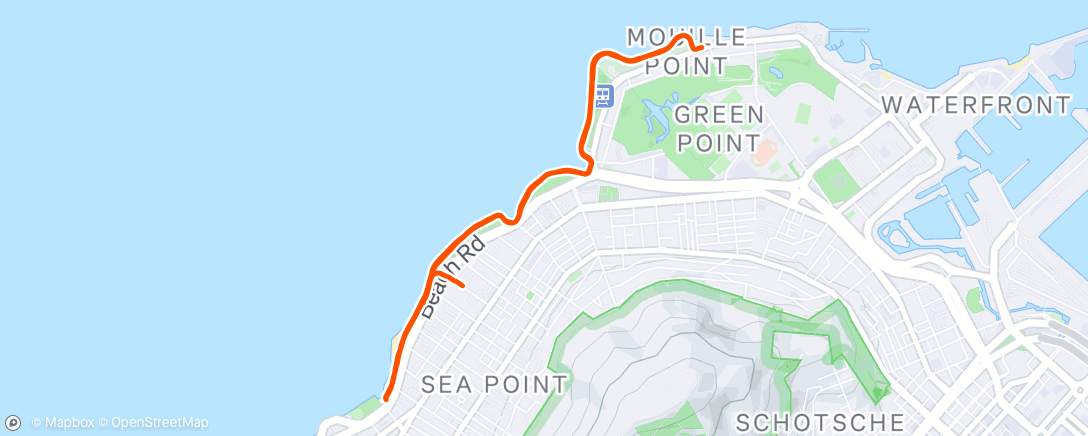 Map of the activity, Morning Run