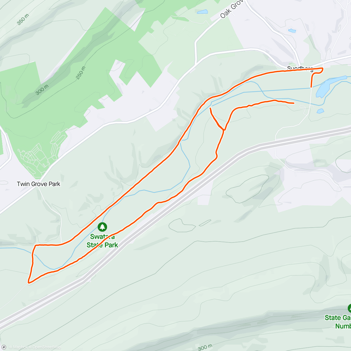 Map of the activity, Dadventure