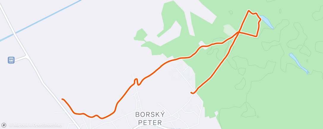 Map of the activity, Afternoon Walk