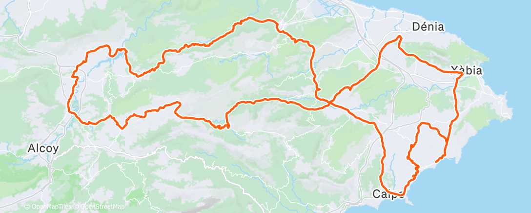 Mapa de la actividad (Cycling)