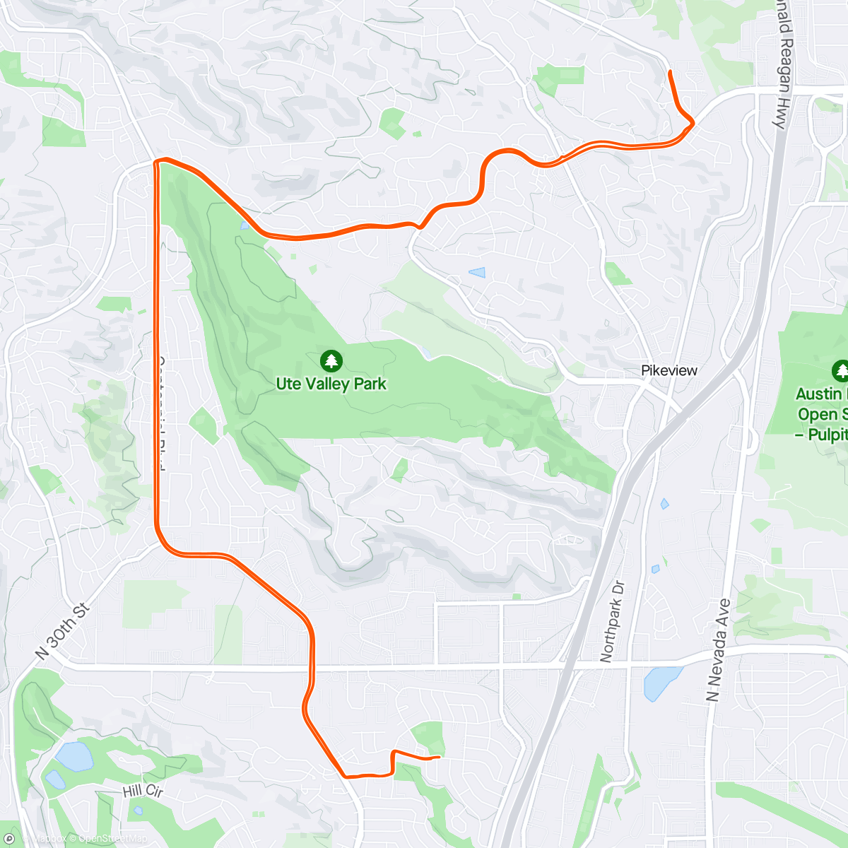 Map of the activity, CF3 (Foundation Ride)
