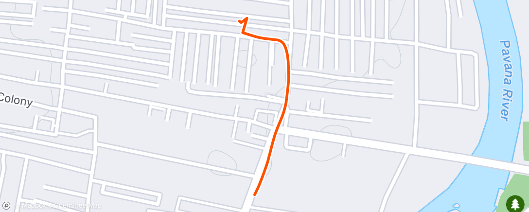 Map of the activity, Morning Walk