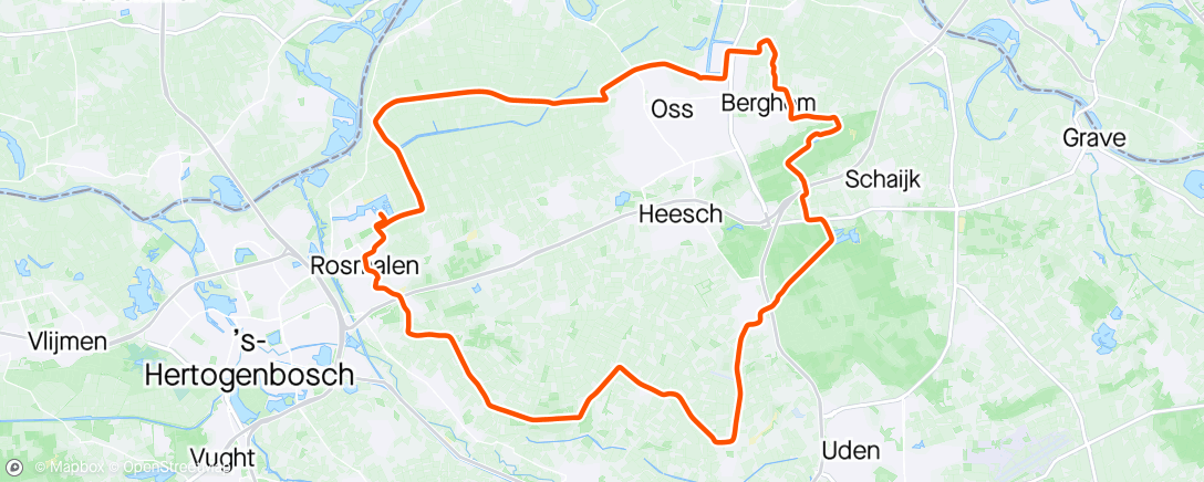 Map of the activity, Herpenduin racefiets