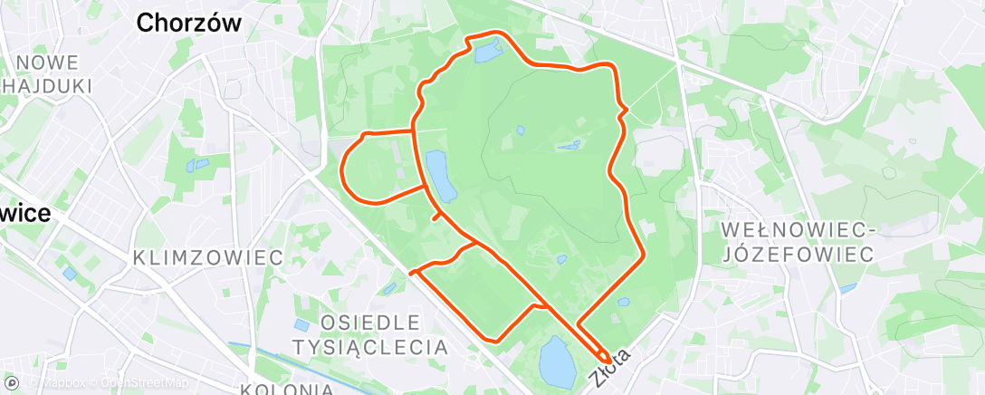 Map of the activity, Nie zdążyłam przed deszczem 🌧️ ale i tak było fajnie 🚴‍♀️