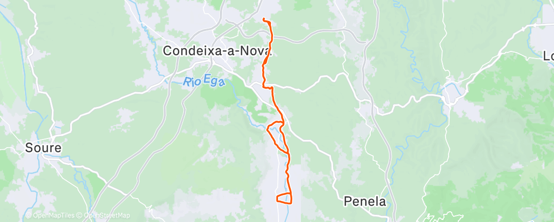 Map of the activity, Morning Mountain Bike Ride