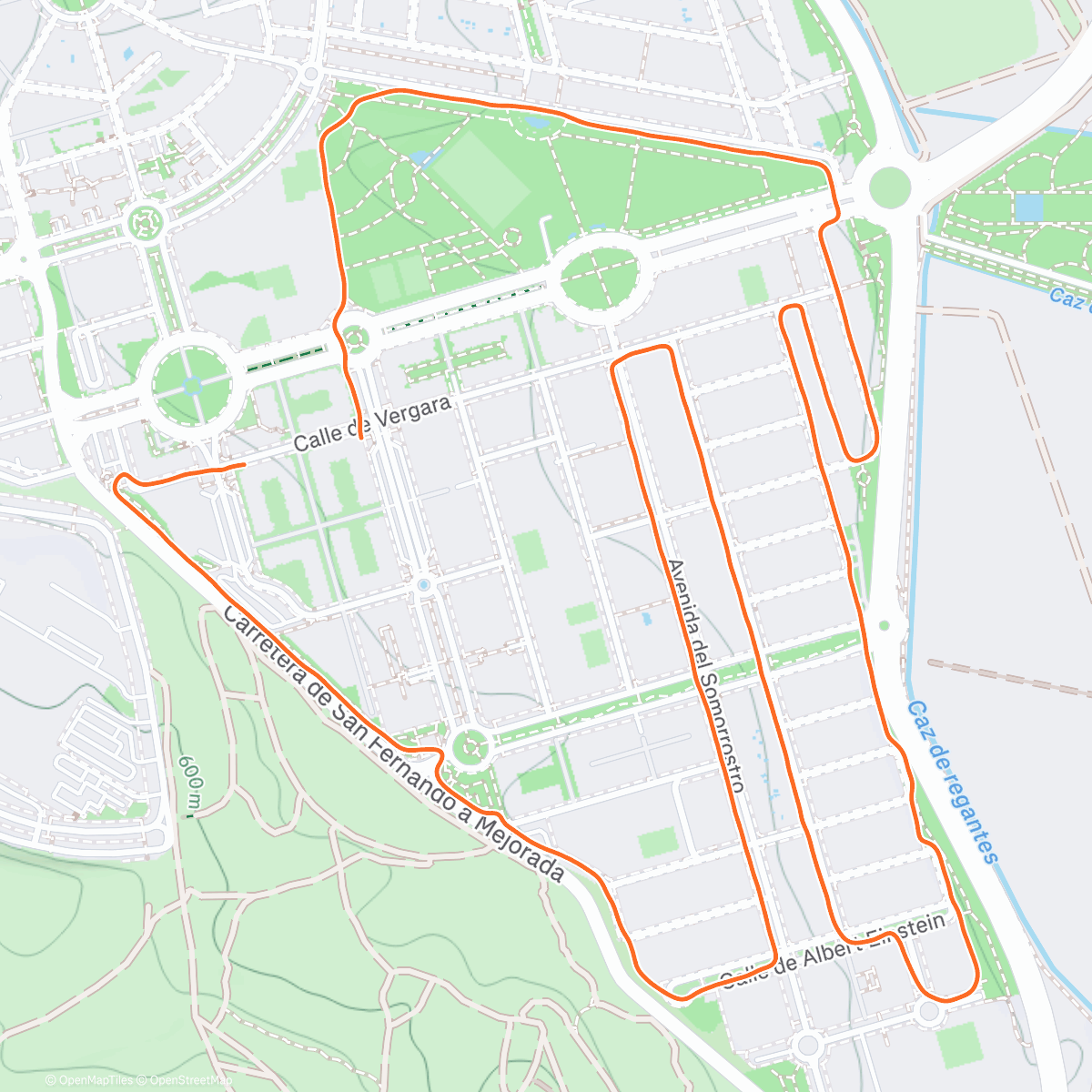 Карта физической активности (Carrera de mañana)