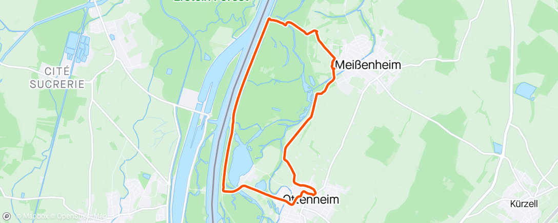 Map of the activity, Langer Dauerlauf 
