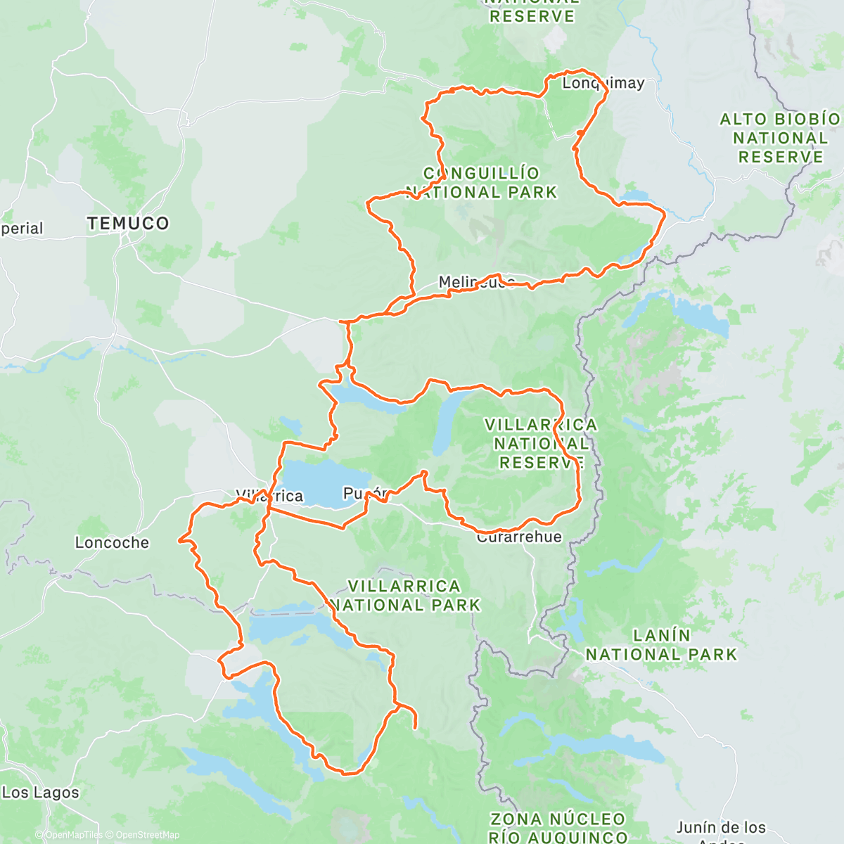 Map of the activity, Across Andes 🦁 👸🏼