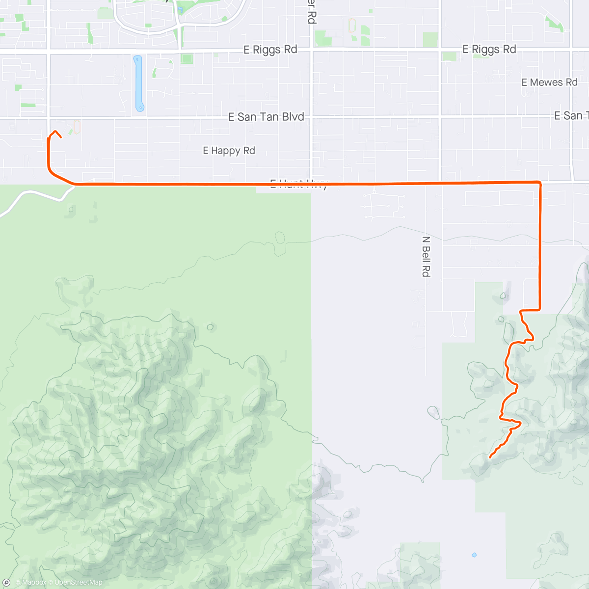Map of the activity, Gravel Dynamite