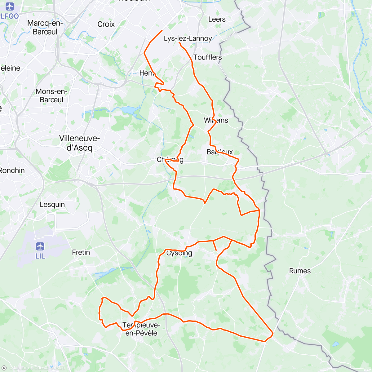 アクティビティ「Escape member summit - mini-Roubaix Sportif」の地図