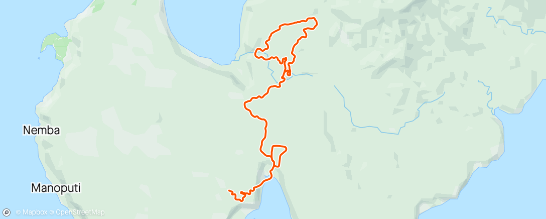 Map of the activity, Zwift - Step-Down Intervals in Makuri Islands