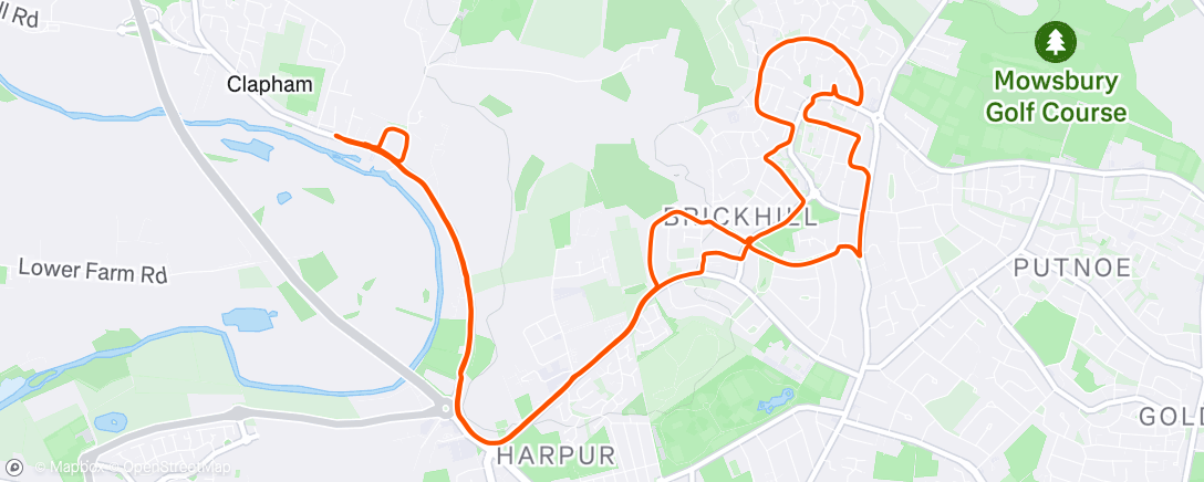 Map of the activity, CRG.  Christmas Lights Run.  Virtual LL50 miles - 80k/80k.  Done!