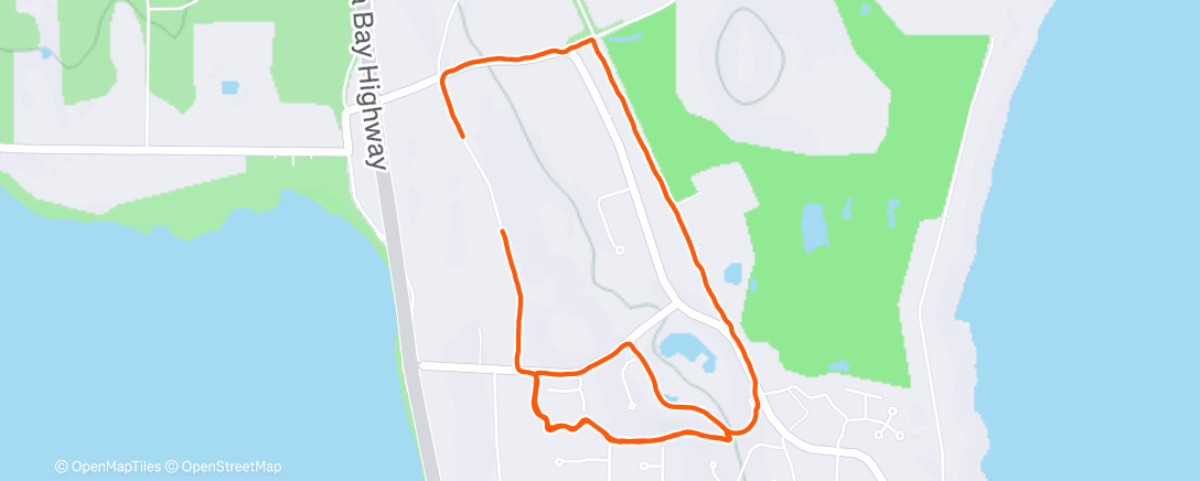 Map of the activity, Morning Run