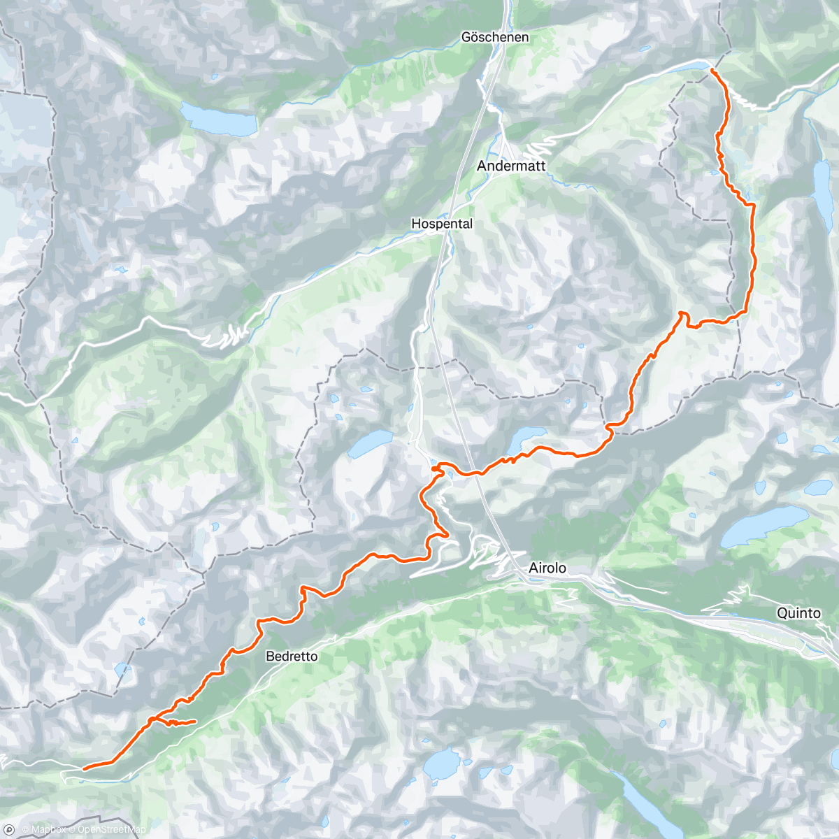 Map of the activity, Lunch Hike
