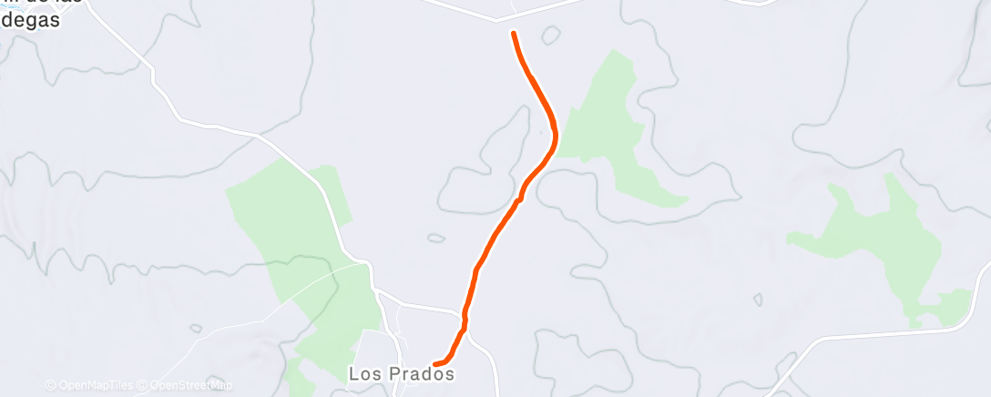 Map of the activity, Caminata a la hora del almuerzo