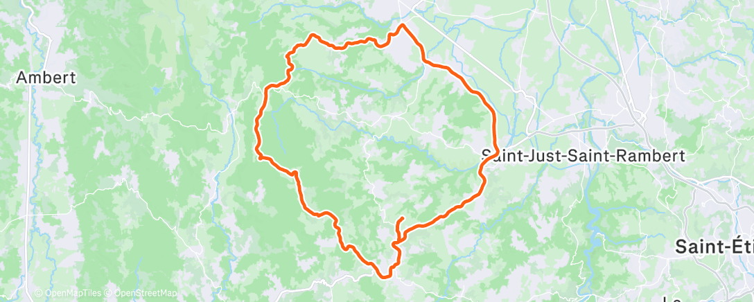 Map of the activity, Mon premier col +1000m