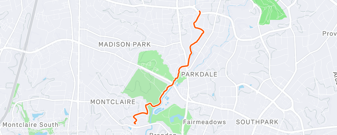 Карта физической активности (Morning Walk)