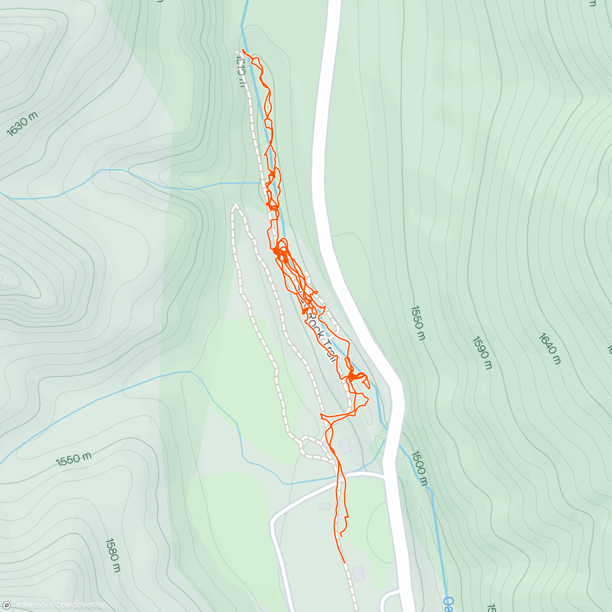 Map of the activity, Slide Rock walk n chill - Oak Creek Canyon