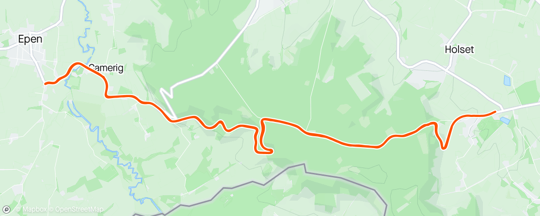 Map of the activity, Road Bike, Zone 2