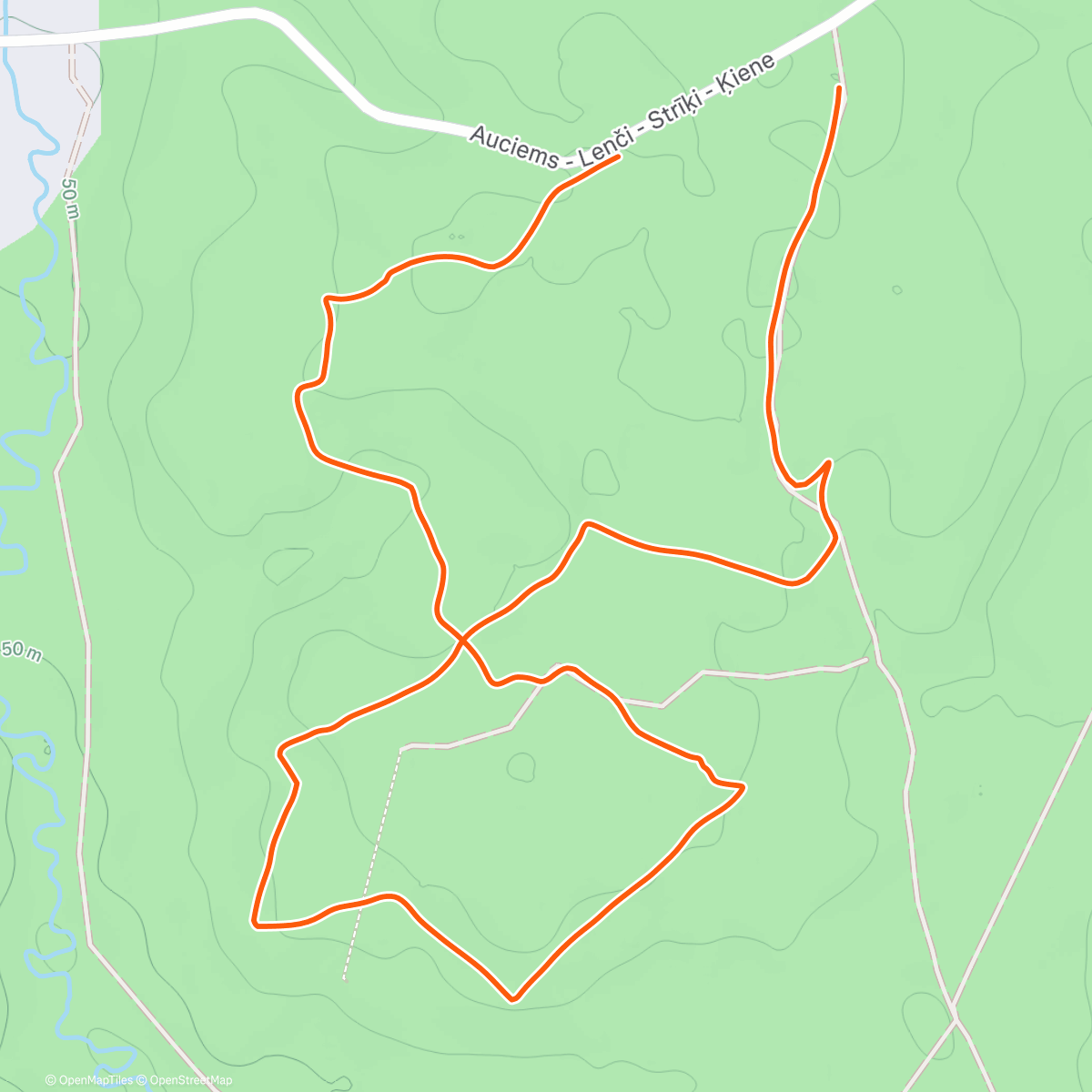 Mappa dell'attività Gaujas Ziema 25-26 9. kārta - Lenčupīte (Cēsis)