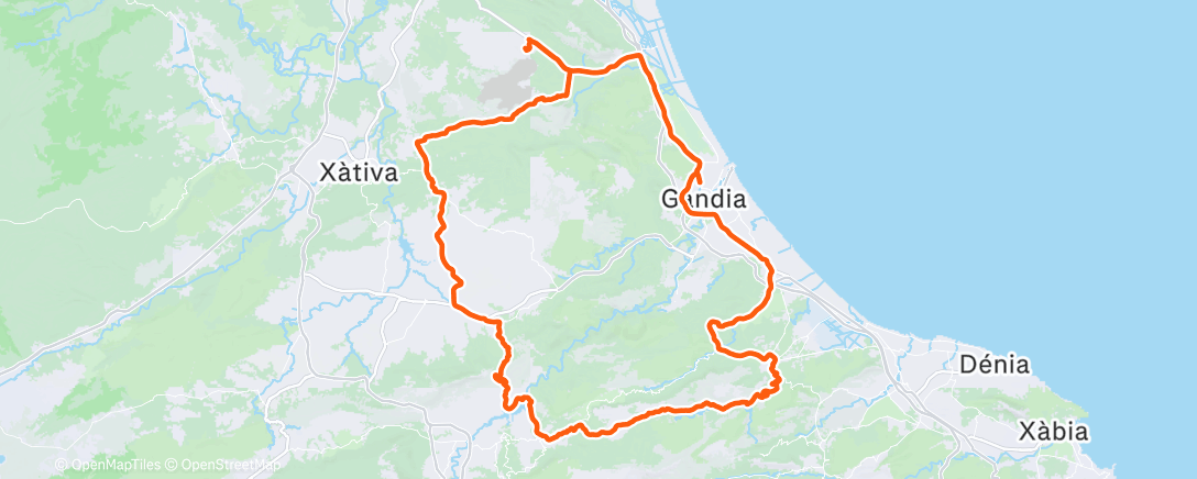 Map of the activity, Morning Ride