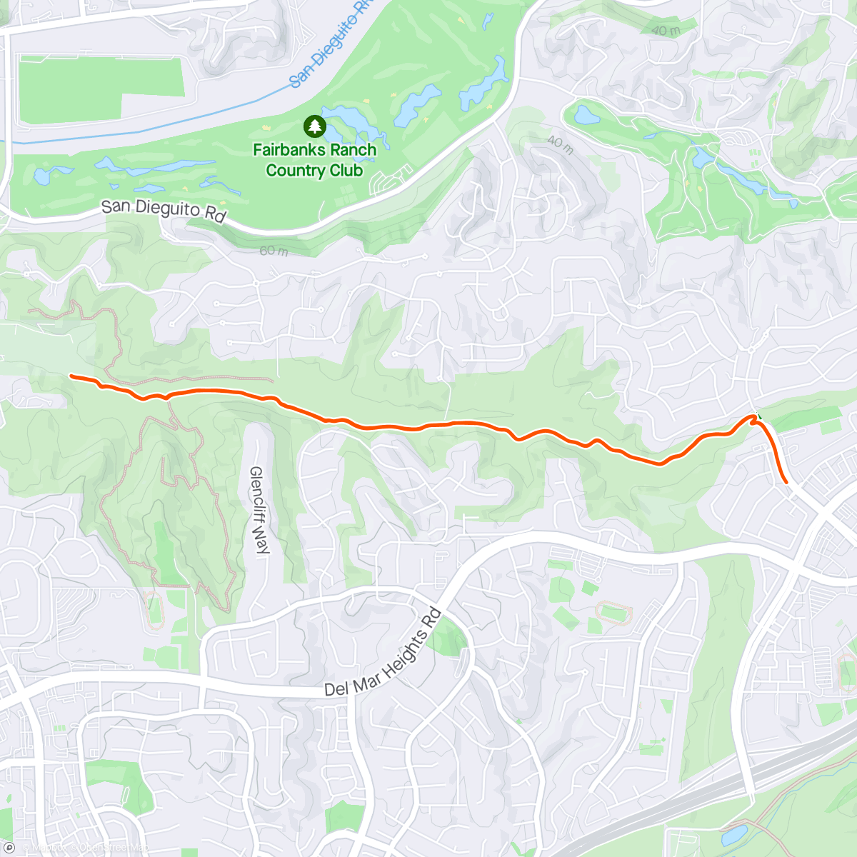 Map of the activity, FFSD trail tours