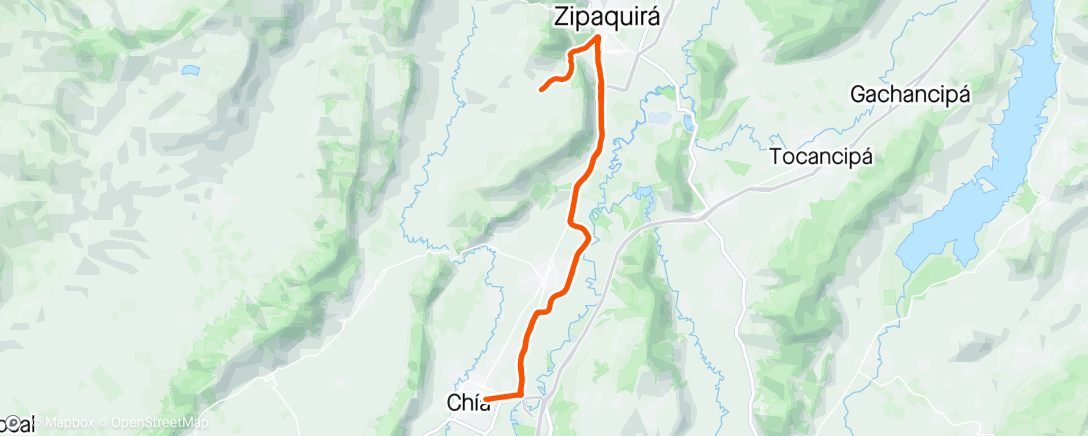 Map of the activity, San Jorge