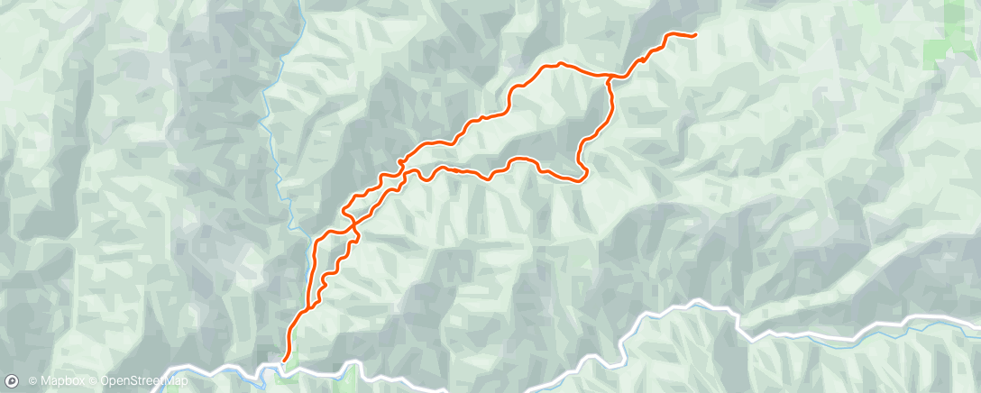 Map of the activity, First Downieville of the season