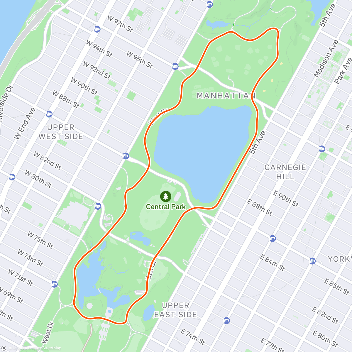 Map of the activity, Zwift - The 6 Train in New York