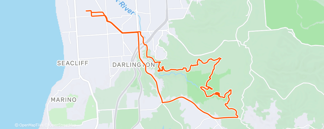 Mapa de la actividad (Morning Ride)