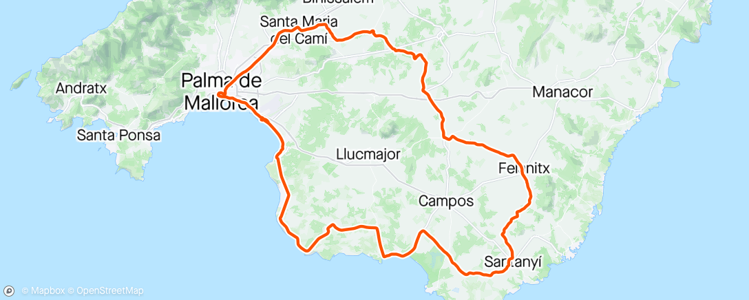 Map of the activity, Mallorca #8 - «The End»