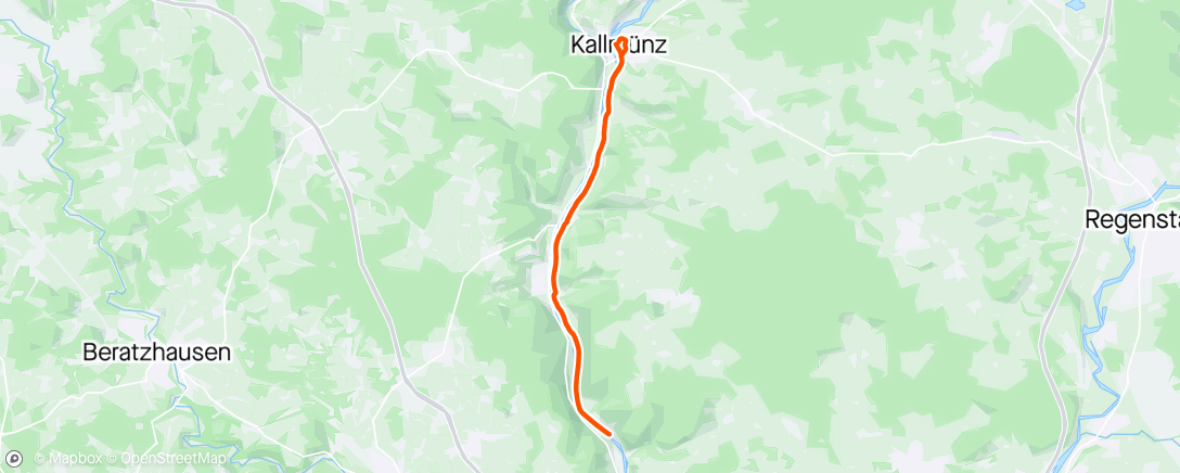 Map of the activity, Kallmūnz Half Marathon