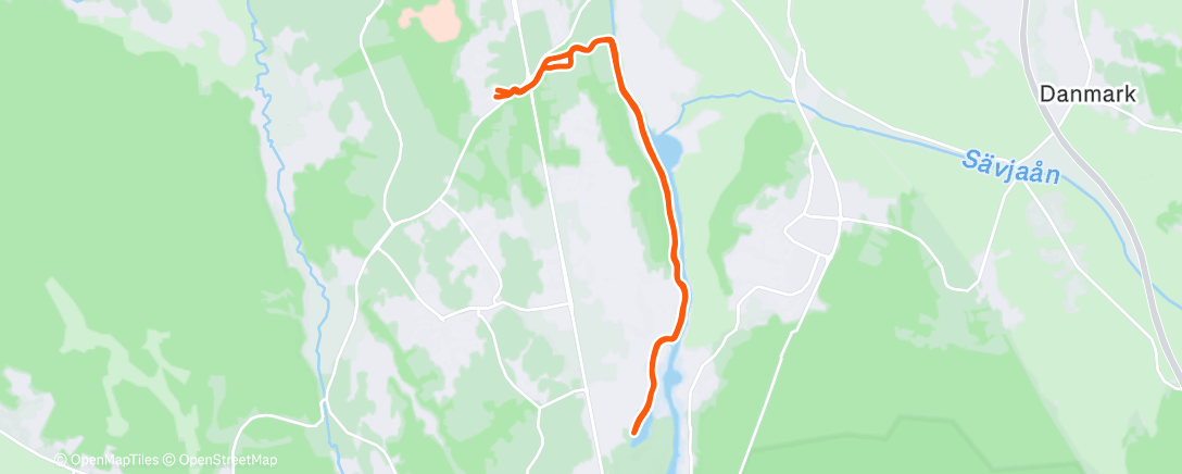 Map of the activity, 3x10' Tempo ☀️🐧