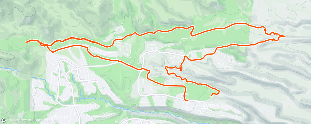Map of the activity, Trail intervals: sometimes they feel easier, but not today