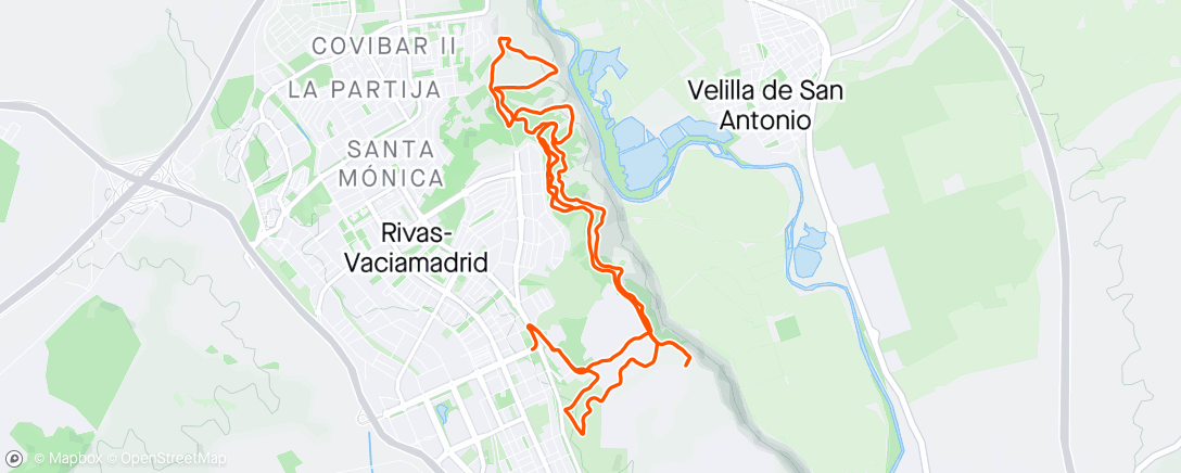 Map of the activity, Senderos por Rivas