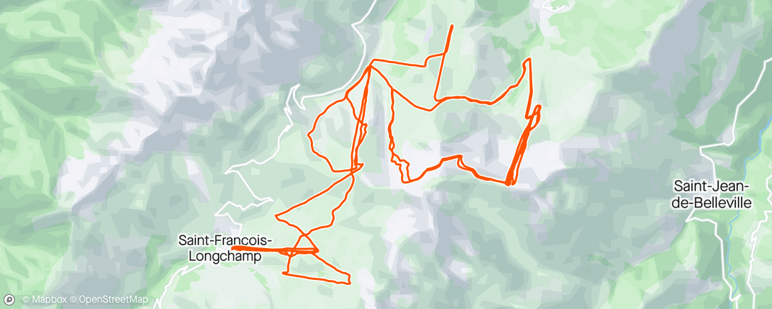 Map of the activity, ⛷️