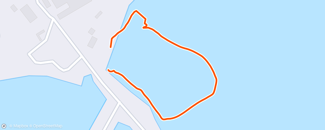 Map of the activity, Evening Swim