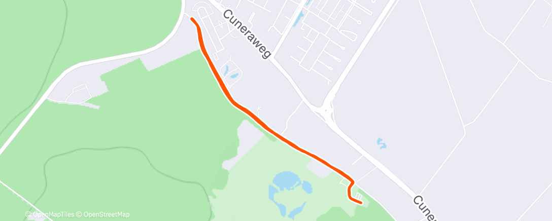 Map of the activity, Lunch Run