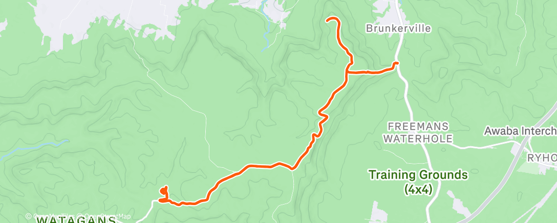 アクティビティ「Morning Run」の地図