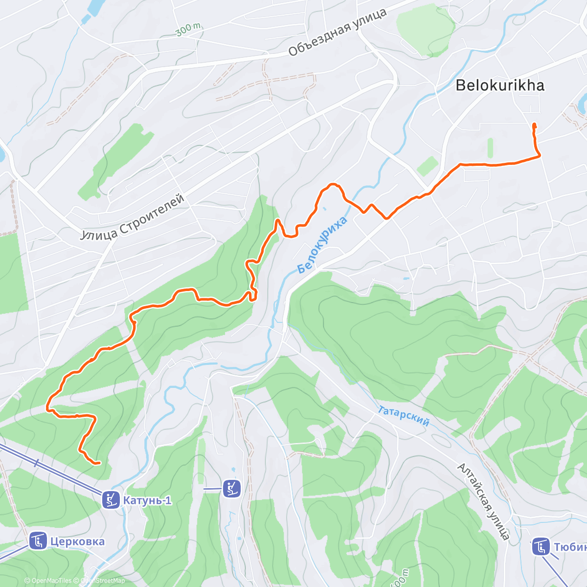 Карта физической активности (Погулять)