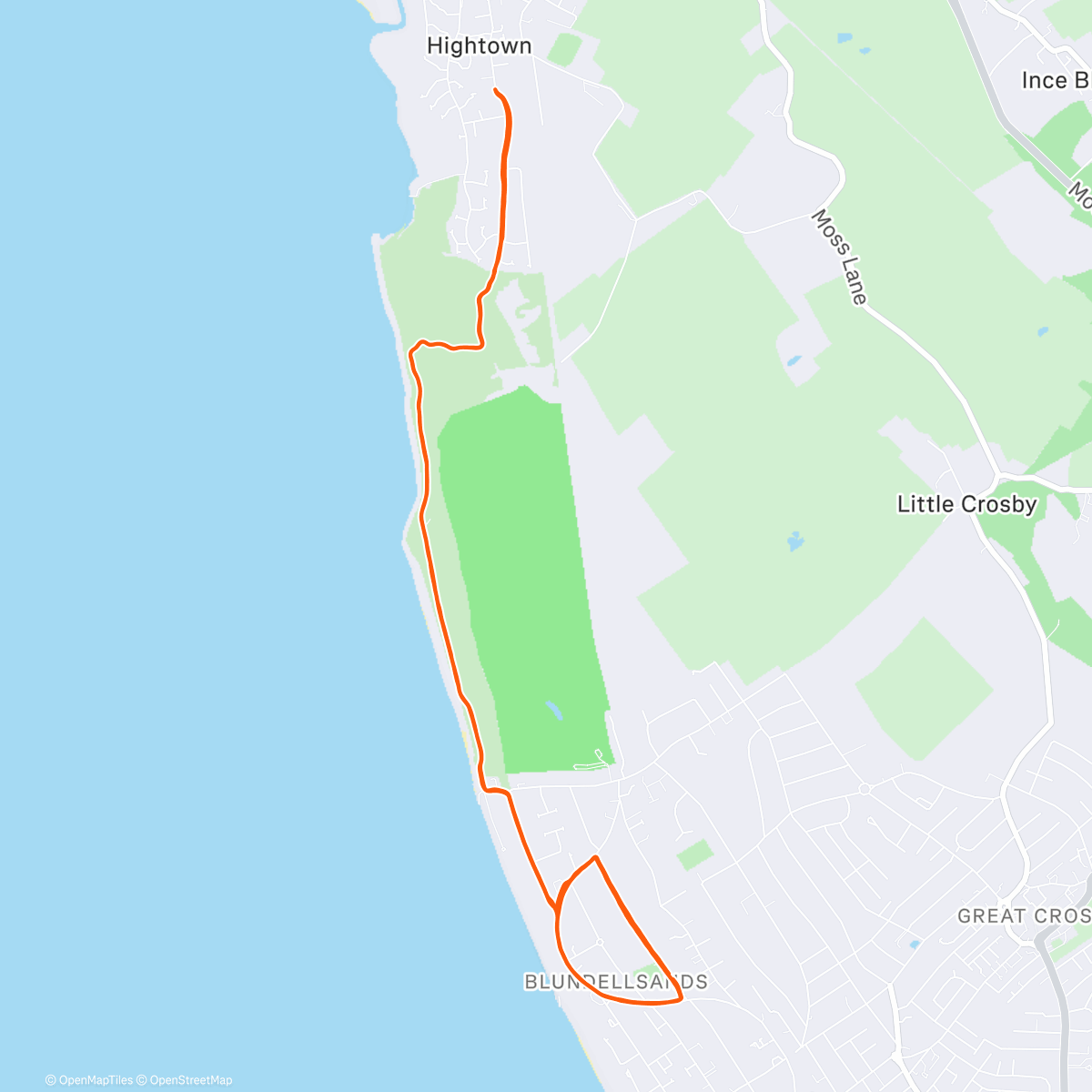 Карта физической активности (Lunch Run)