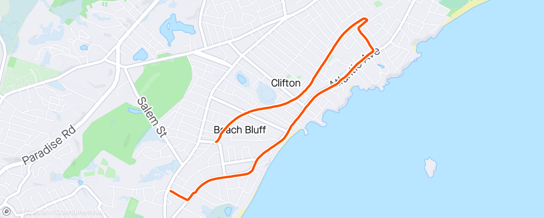 Map of the activity, Swampscott / Marblehead