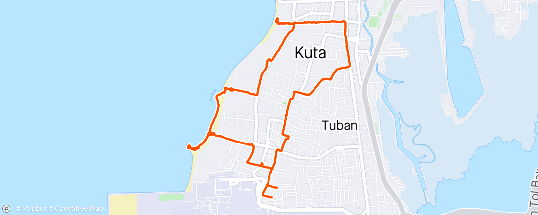 Map of the activity, Bali rozgrzewka